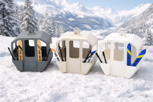 Miniatur ski equipment - ski, |