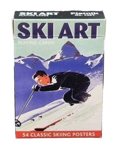 Ski art playing - cards, 54